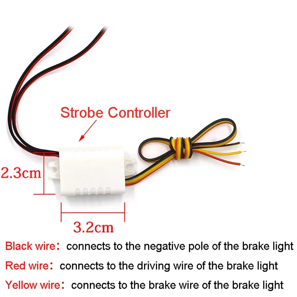 2PCS 5\6LED DRL Ambulance Police Light 12V Strobe Warning Light Car Truck Light Flashing Firemen LED Emergency Warning Lights - Image 3