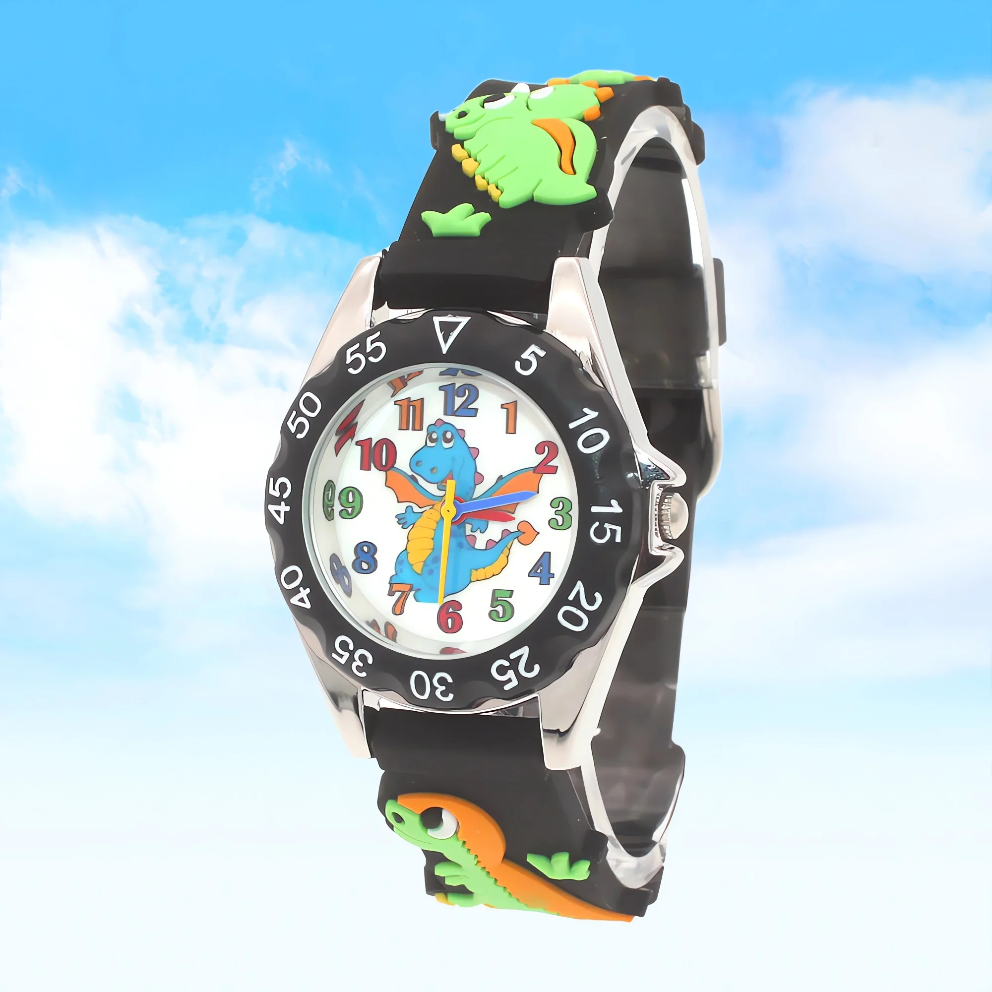 

Kids Silicone Quartz Wristwatch - Sporty Unisex Children's Watch for Boys & Girls Students Perfect for Parties And Gifts