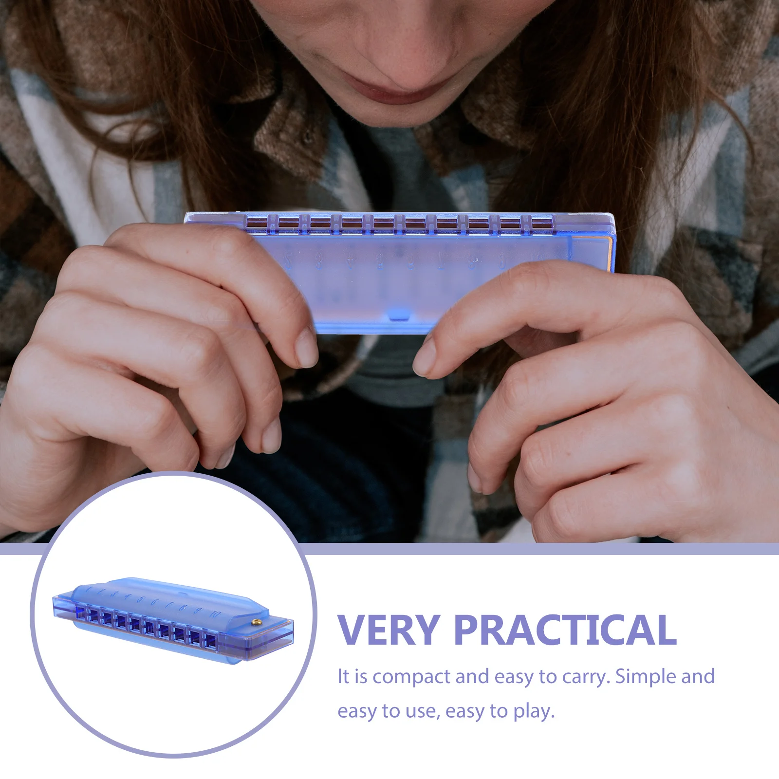 

Kids Musical Instruments Children's Harmonica for Beginners Orange Mouth Organ Small Student