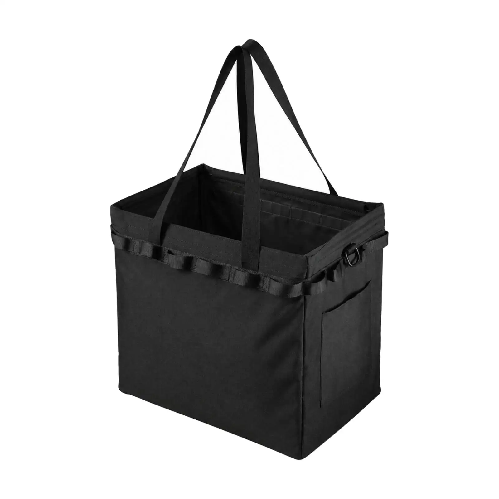 Space Saving Foldable Tote Bag for Vehicle Trunk Organization Outdoor Equipment Carrier with Side Pockets