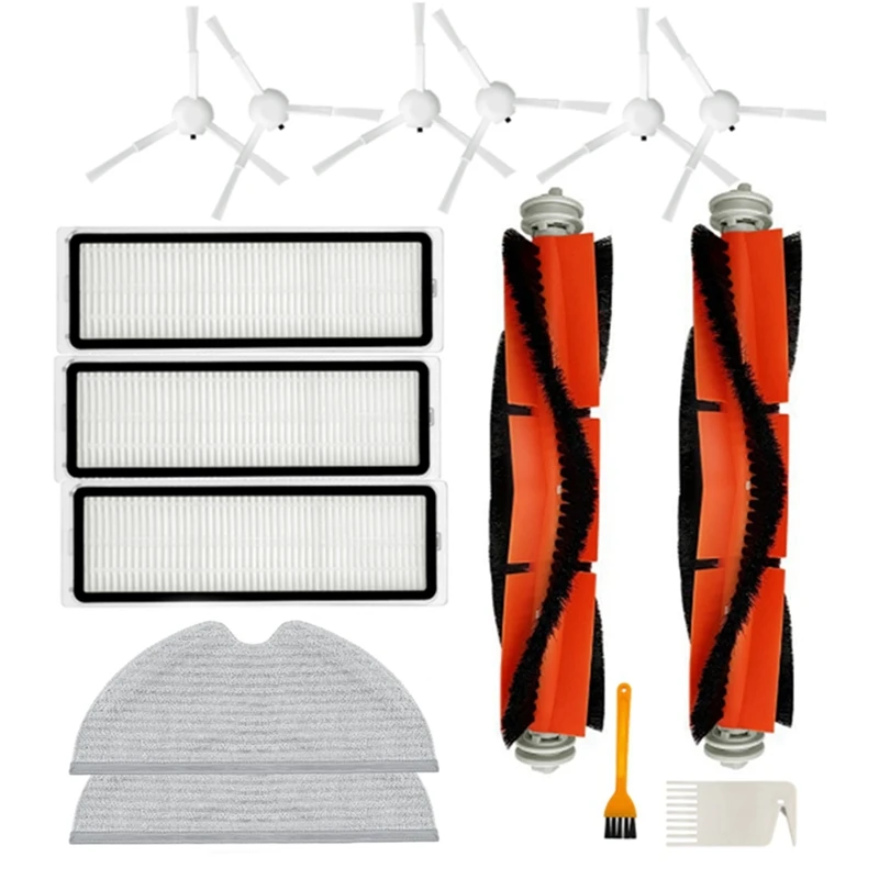 เครื่องดูดฝุ่นหุ่นยนต์สำหรับ Xiaomi 2C 1C 1T สำหรับ dreame หุ่นยนต์ดูดฝุ่น F9อะไหล่แปรงหลักด้านข้างตัวกรอง HEPA ผ้าเศษผ้า