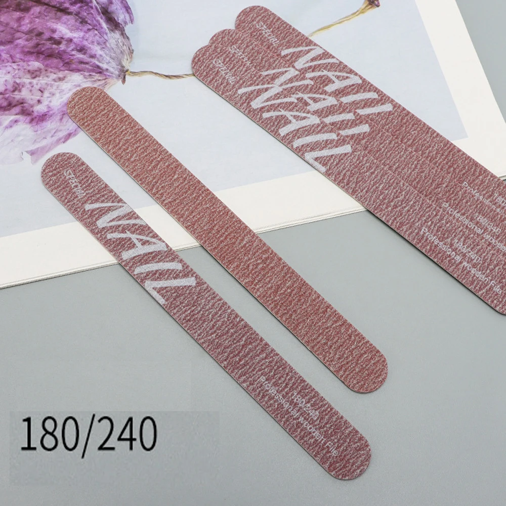 10PC Nail File Shipping Cost, Nail Files 100 180 240 1000 4000 Polishing File Nail File No Logo for DIY Salon,Quality test order