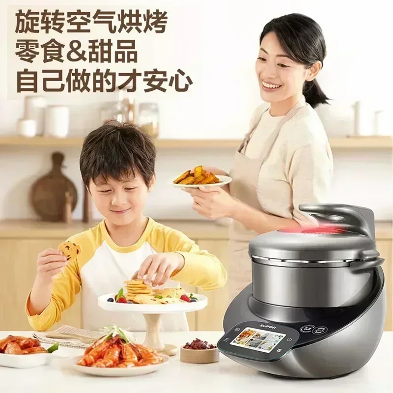 New home multifunctional kitchen robot - automatic frying robot. multi-purpose pot, pressure cooker and cooking machine.