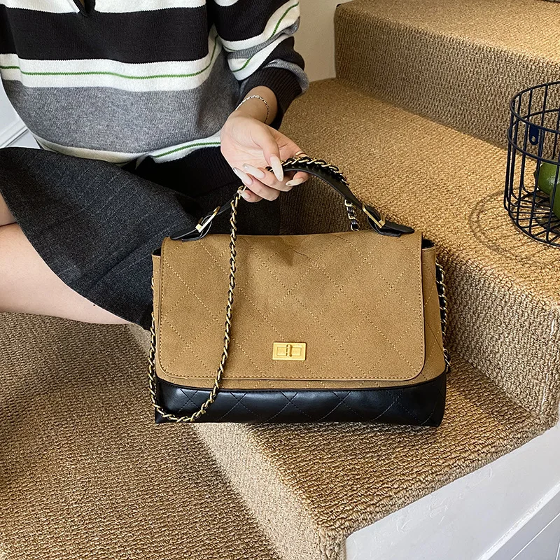 

2025 Matte Tote Bag, Vintage Top Handle Shoulder Purse, Spacious Commuter Crossbody, Minimalist Day to Night Bag, Textured Sling