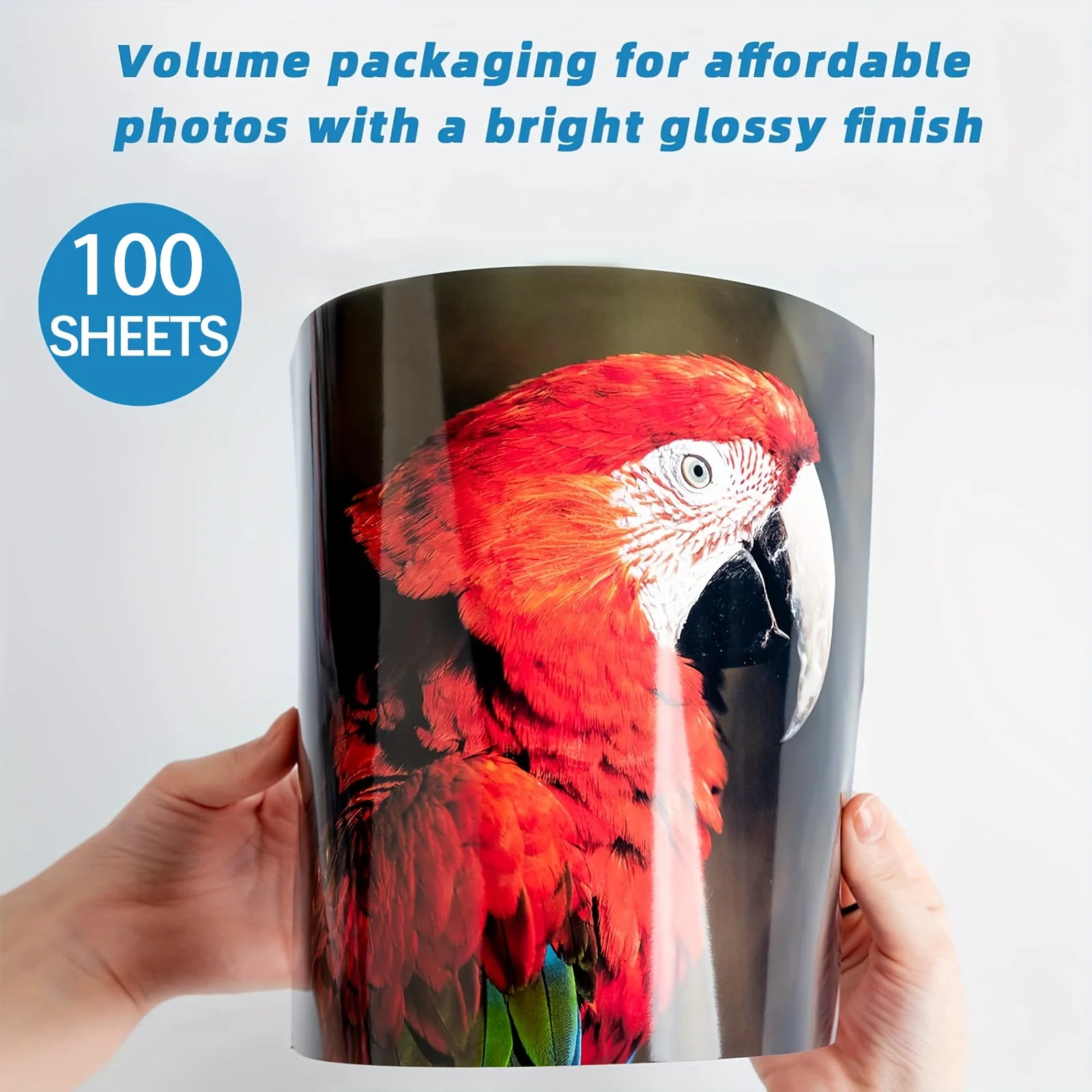 100 Sheets A4 Glossy Single-Sided Photo Paper 115gsm for Inkjet Printing - Premium Quality Photo Printing Paper Sheets