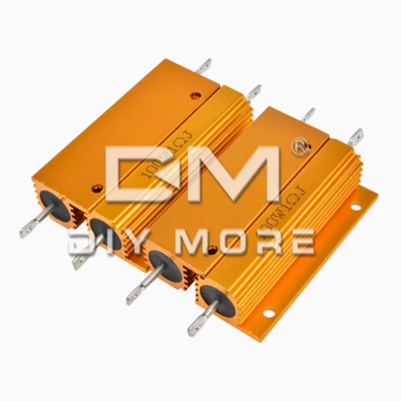 جديد الألومنيوم معدن شل Wirewound المقاوم، 100W، 0.01-100K 1 0.5 1 2 4 6 8 10 20 100 150 200 300 500 1K 10K أوم