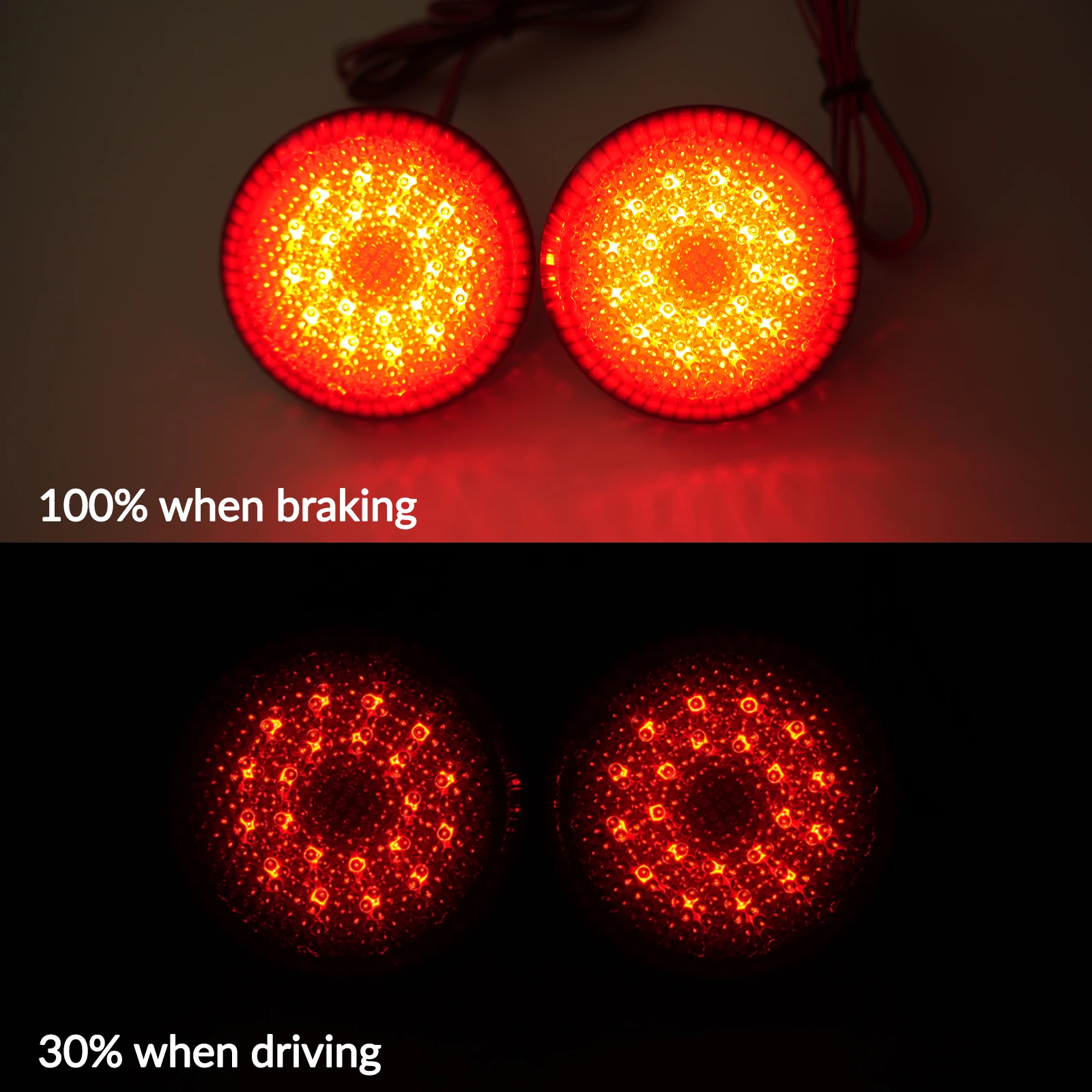 LED vermelho traseiro pára-choques refletor luzes, Car Tail Lâmpadas, Brake Stop Light, Nissan Qashqai X-Trail T31, Toyota Corolla, Sienna, 2 pcs