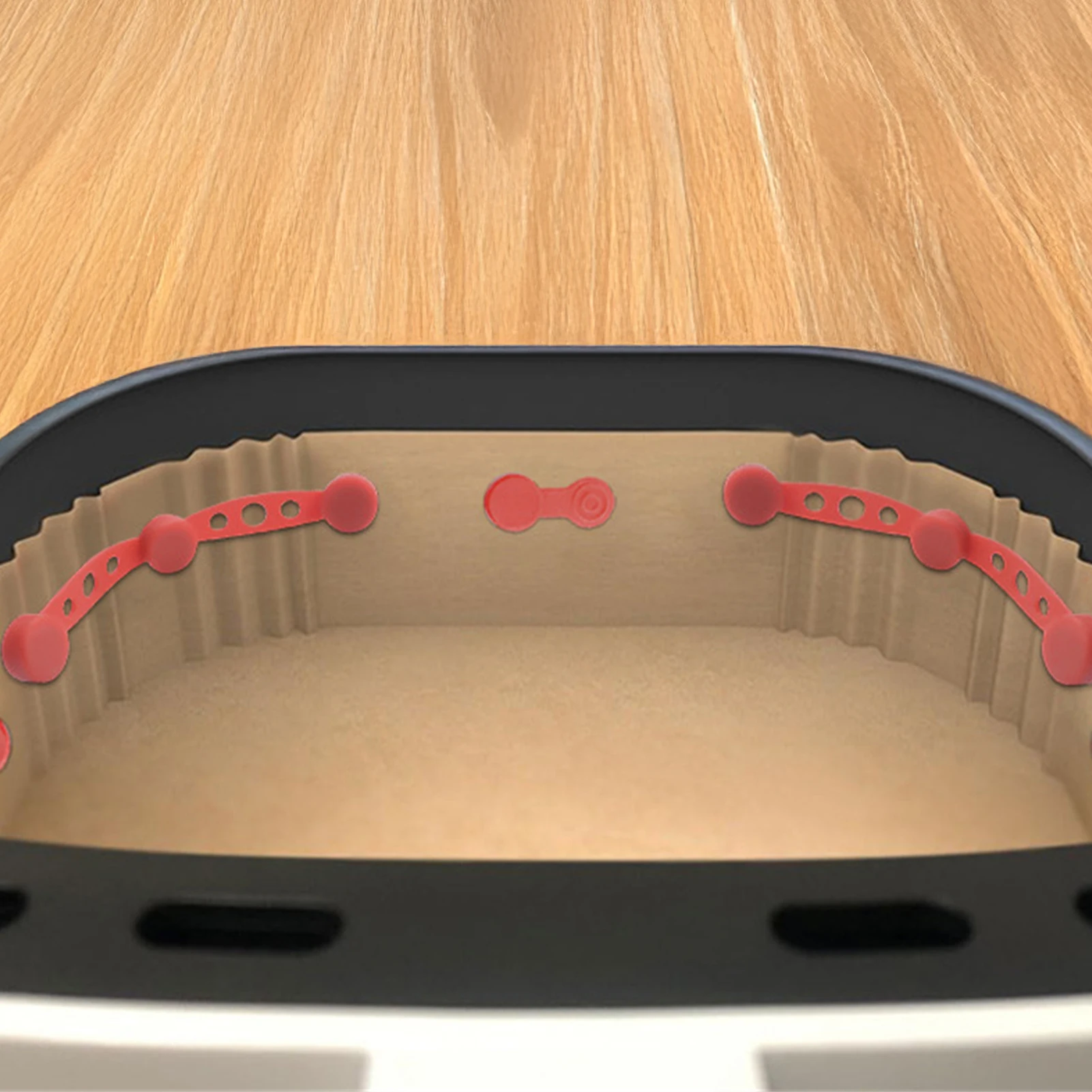 

Air Fryer Magnet Silicone Buckle Baking Paper Fixation Tool High Temp Resistant Parchment Paper Lock Buckle Airfryer Accessories