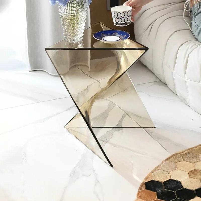 Nordic simple small side table modern small apartment special-shaped table wabi-sabi tea