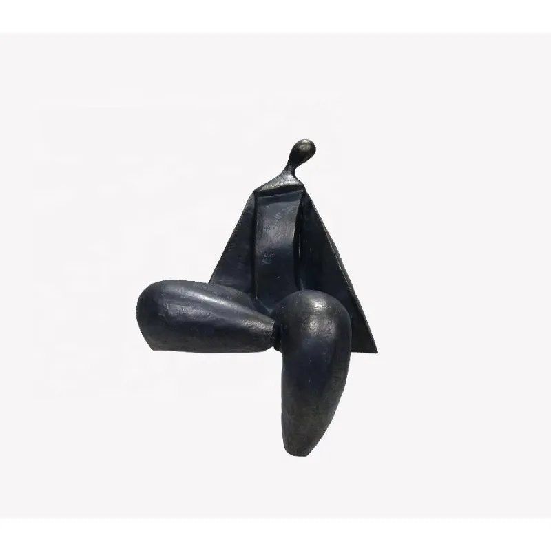 

Modern abstract fiberglass original art table sculpture sitting