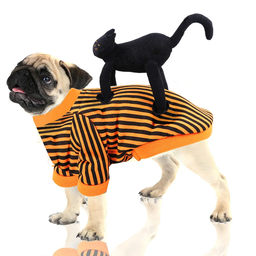 

Pet Dog Halloween Cosplay Cat Cross Dressing Pet All Saints Day Dress Up Costume Funny Coats for Small Dogs Kitty Festival