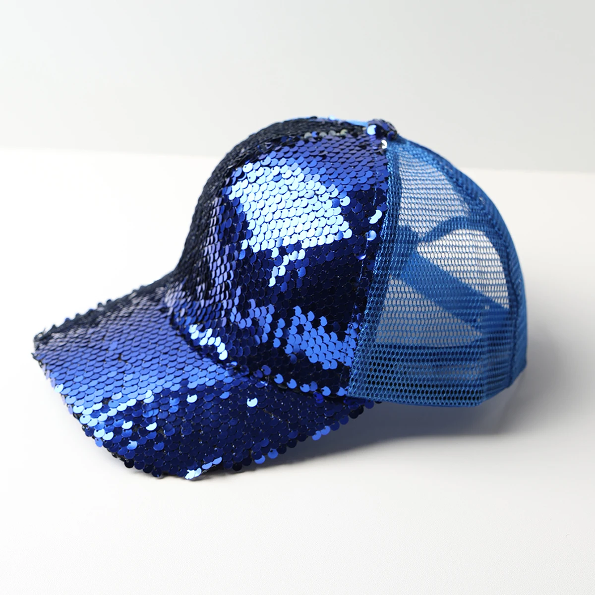 Women's Sequin Mesh Breathable Baseball Cap, Outdoor Sun Protection Hat