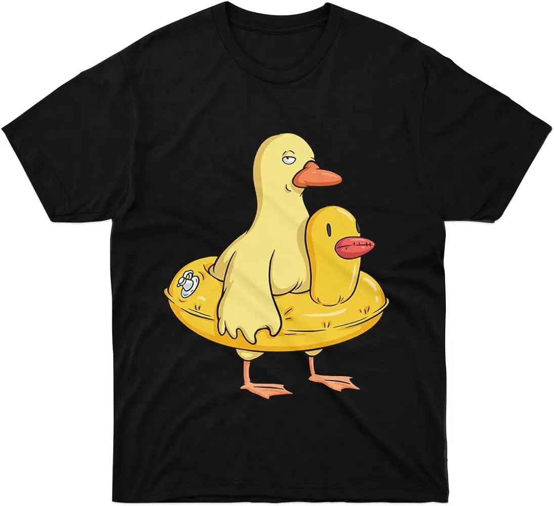 T-Shirt Double Girl Duck Friend Gift for Men Family Sleeve Women Unisex Boy Multicoloured