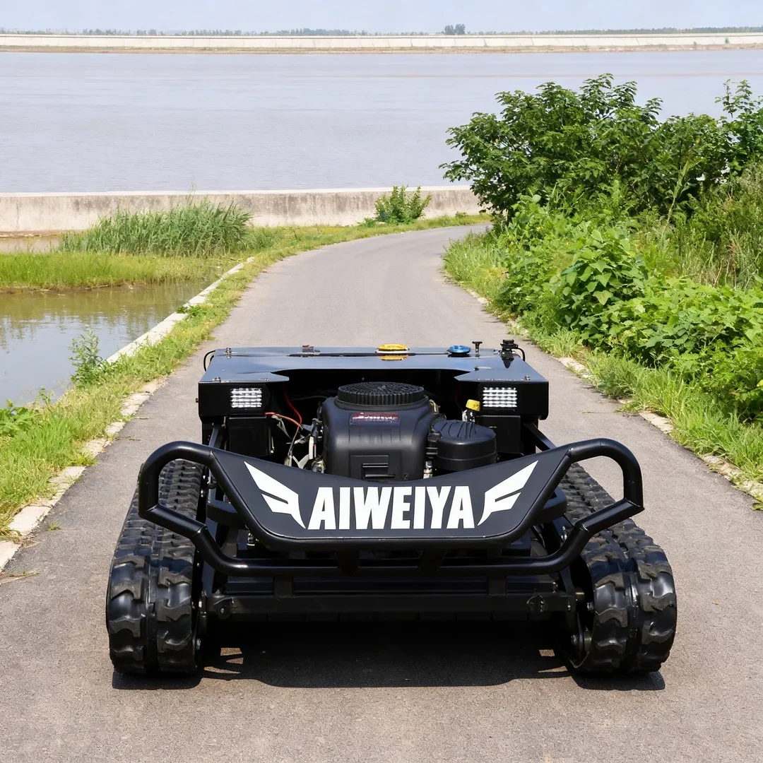 

Customized High Quality Villa Yard All-Terrain Lawn Mower Tracked Remote Controlled Zero-Turn Grass Crusher for Lawn Care