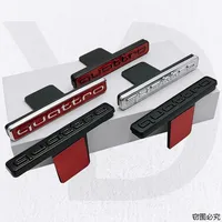 for Audi Quattro ABS Car Front Grille Sticker Emblem Badge Decals A8 Q3 Q4 Q5 A1 A3 A5 A6 A7 Q6 Q7 S3 S5 S7 A4L Auto Accessories