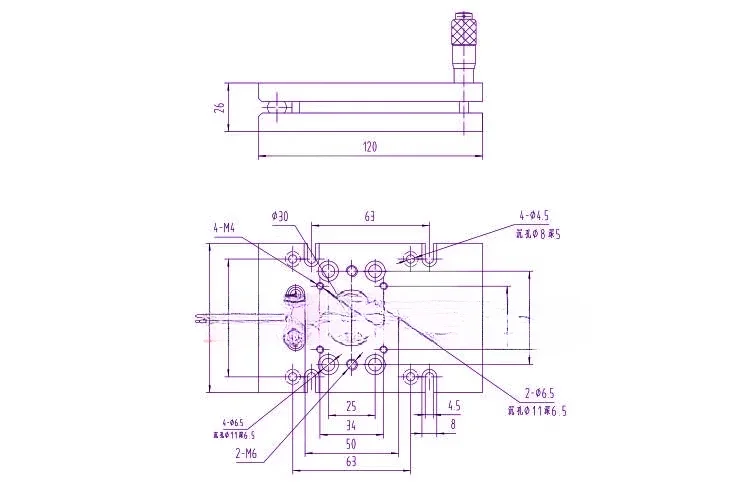 

NT01SM3 manual tilt table, optical pitch table, manual angle table