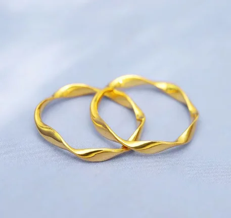 new  technology 18k non demolding rings finger rings for women size 10- 9 au750 jewering