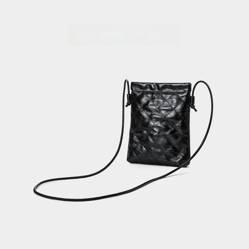 

Faionable Red Valley Women's Phone Bag Coin Purse Casual Crossbody Diamond Pattern Leather Bag for Youth Vertical ape