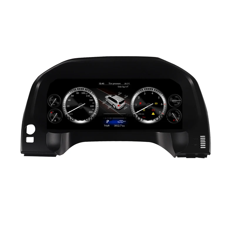 Linux LCD Digital Speed Cluster Meter Dashboard Cockpit For Toyota Prado 2010-2017 Digital Instrument Meter