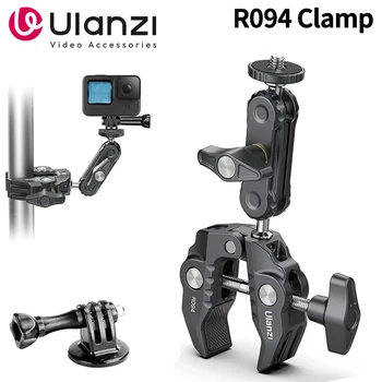 Ulanzi R094 SLR camera magic arm clamp with adjustable 1/4&#x27;&#x27; 3/8&#x27;&#x27; screw hole mount super holder stand for LCD monitor LED light