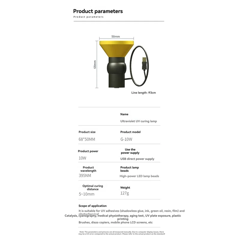 A84E-Lampada viola polimerizzante UV intelligente ad alta intensità Olio per saldatura verde per la scheda madre del telefono Lampada polimerizzante UV per riparazione LCD