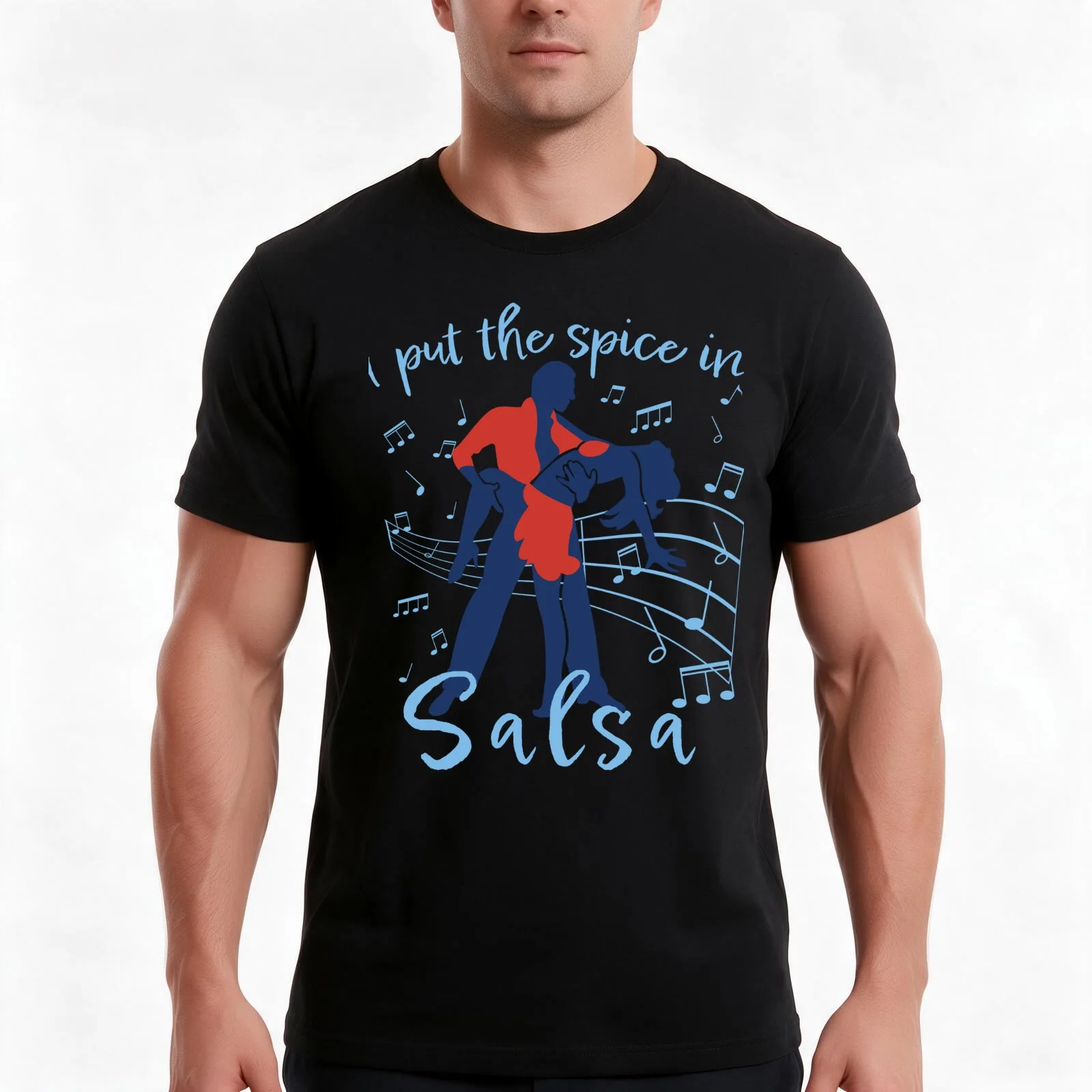 Copy of I love salsa - Funny Jazz Gift T-Shirt Summer Casual Cotton Tee Oversized Streetwear Tops Vintage Graphic Print