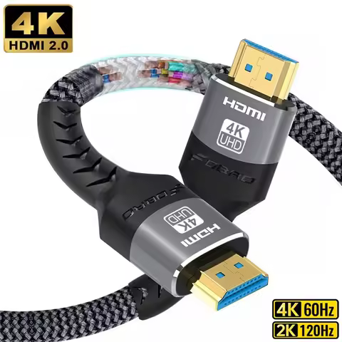 HDMI Cable 4K HDMI-Compatible 2.0 Cable 8K 60Hz 4K 120Hz 2K 144Hz 48Gbps HDTV Splitter Switcher for Monitor TV Box Projector 3m