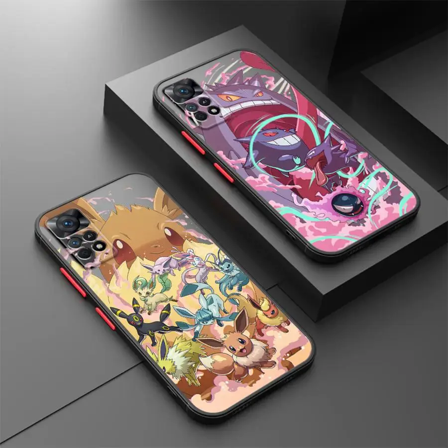 Eevee Becomes Giant Phone Case for Xiaomi Redmi 10A 12 12C 13C 10 10C 9 9A 9C 9T K40 Pro A1+ A2 Plus Shockproof Cover