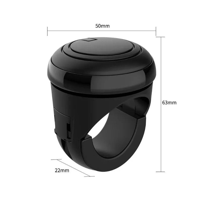 360° Rotation Turning Steering Wheel Booster Metal Bearing Ball Shaped Power Handle Spinner Knob for Enhanced Driving Experience