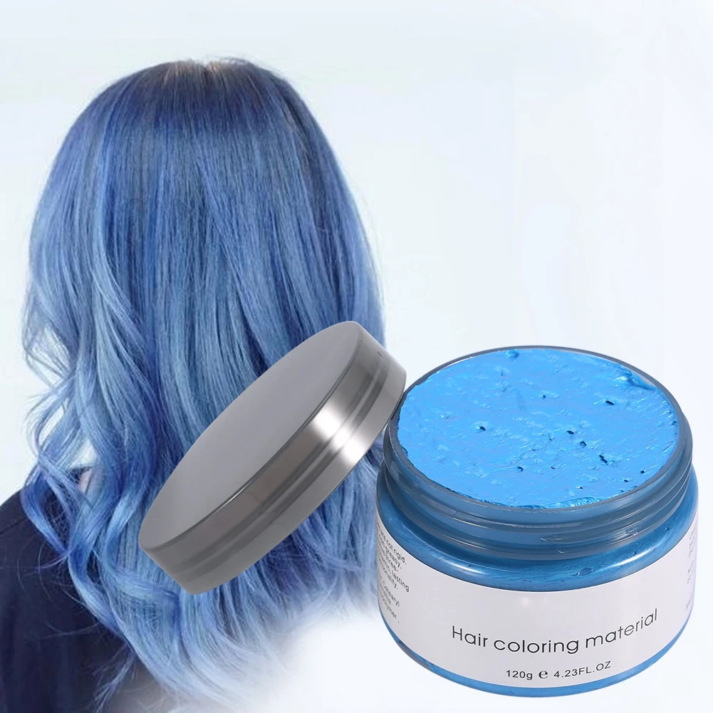 

6Colors Women Men Disposable Hairstyle Styling Modeling Hair Coloring Wax Colored Hair Cream Disposable Hair Dye Hair Paste