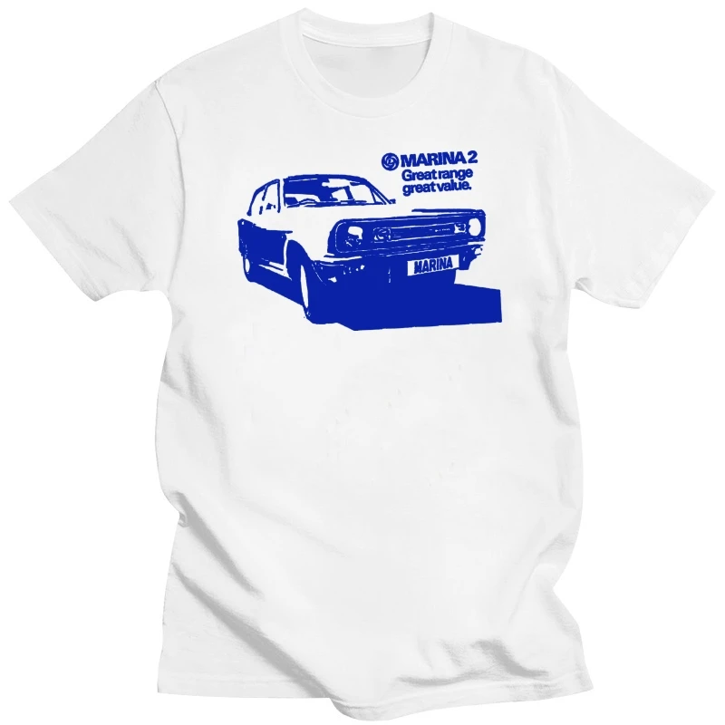 MORRIS MARINA T SHIRT - MARINA 2 AD BRITISH LEYLAND CLASSIC CAR T SHIRT