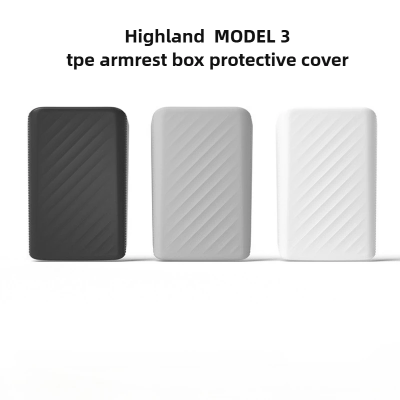 

2023 Tesla new MODEL 3 armrest case protective cover full TPE central control protective cover interior accessories