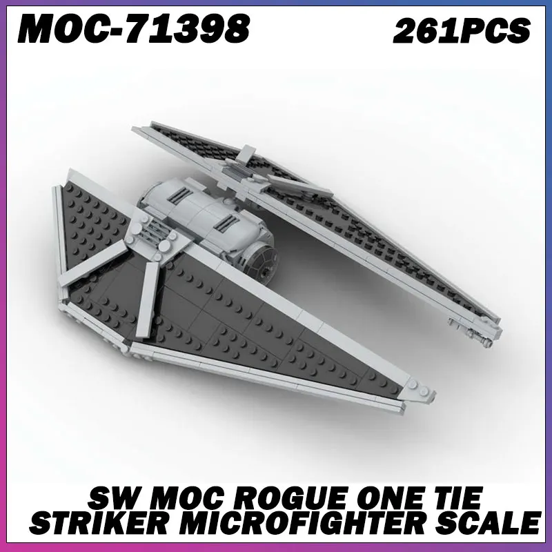 

Строительный блок MOC, серия «Космические войны», серый космический корабль, креативная модель кирпича, образовательная игрушка, подарки на день рождения для взрослых, MOC-71398, 261 шт.