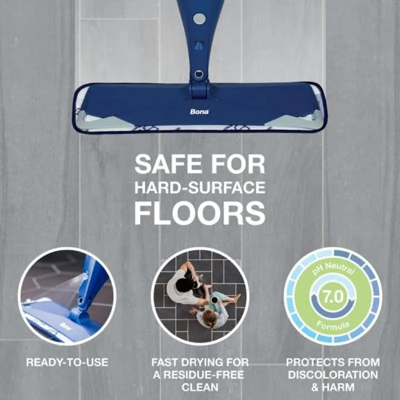 Spray Mop - Floor Cleaner Concentrate and Machine Washable Microfiber Cleaning Pad - Makes Cleaning Your Floors a breeze