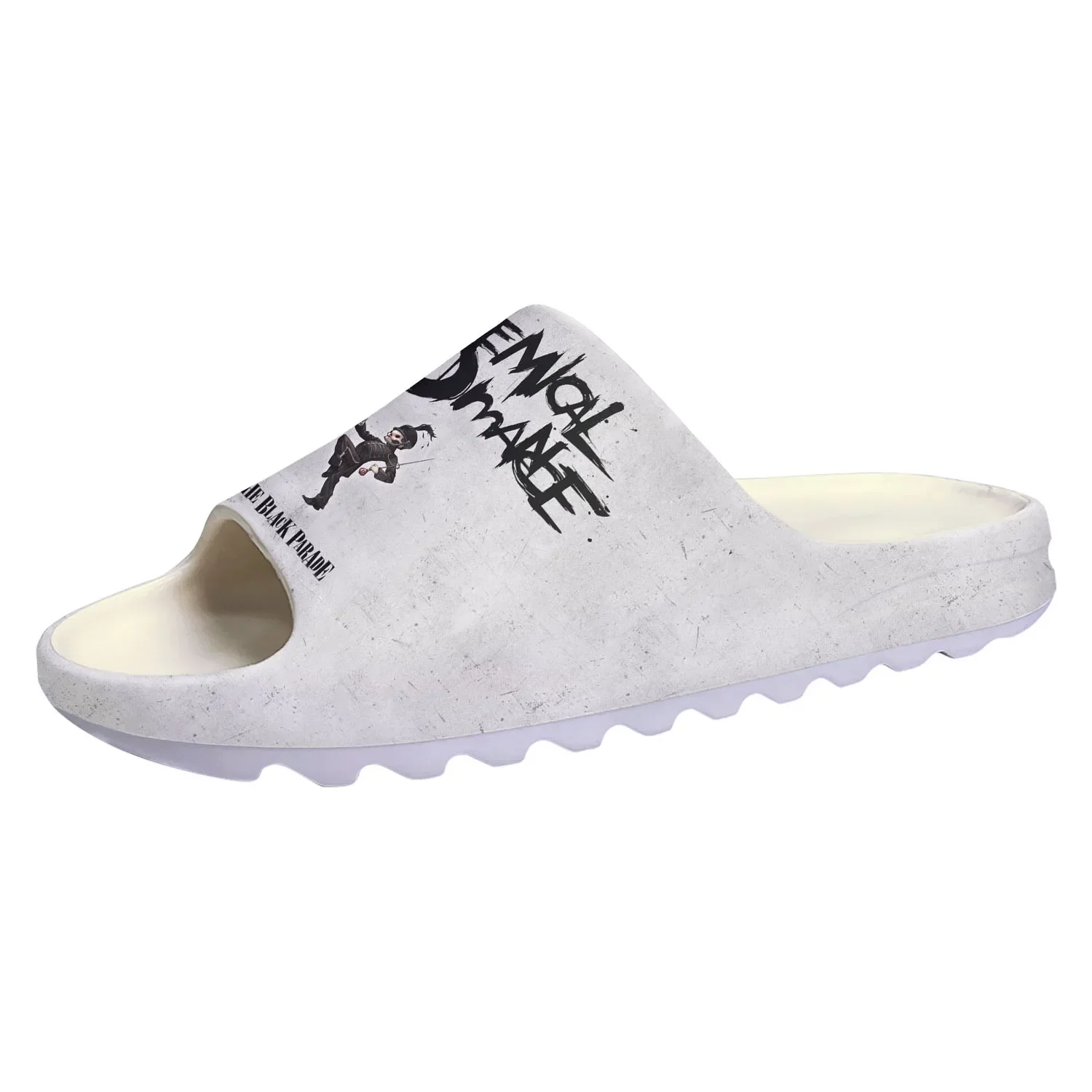 Romance Rock Band Chemical My Soft Sole Sllipers Home Clogs Water Shoes Mens Womens Teenager Bathroom Customize on Shit Sandals