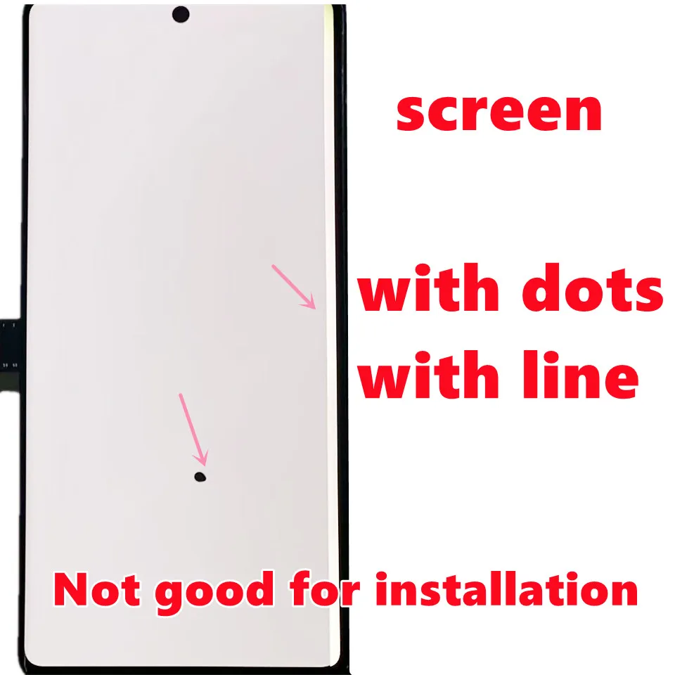 Screen For Practicing Glass Separation Google Pixel 7 Pro LCD Pixel 7Pro  Glass OK Touch OK Dots Lines Shadows