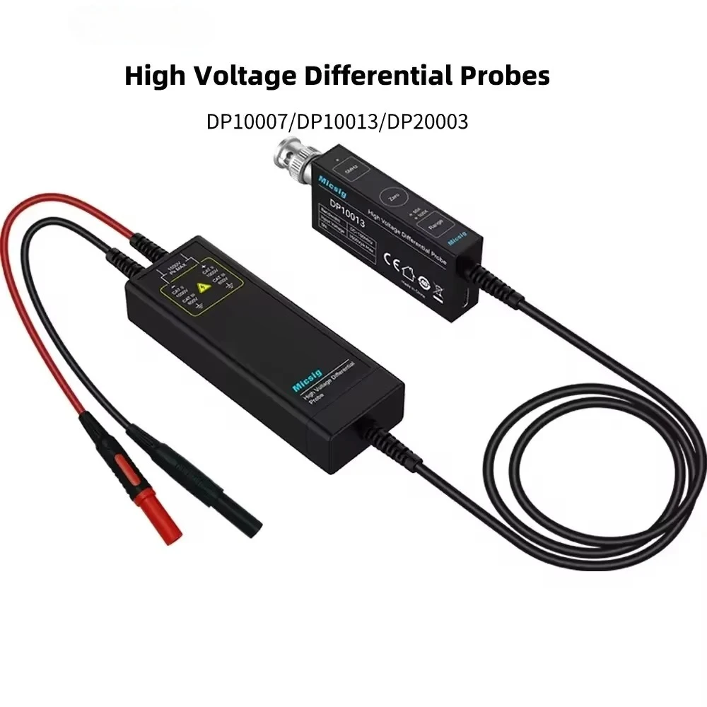 

1300V 100MHz High Voltage Oscilloscope with Differential Probe DP1500 3.5ns Rise Time and 50X/500X Attenuation Rate