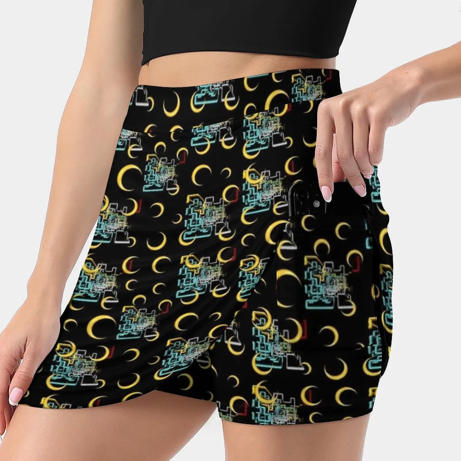 Dan Flashes Pattern Cool Tim Robinson Women's skirt Aesthetic skirts New Fashion Short Skirts Dan Flashes I Think You Should