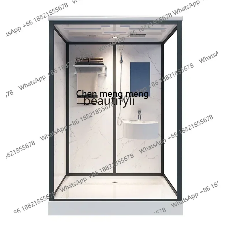 smt7486 new  ssSquatting pit integrated shower room with toilet rural winter bath room household bath room ss 7486 ss 7486