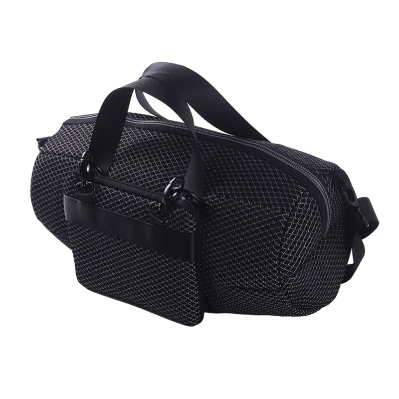 Bolsa transporte tela malla portátil, estuche almacenamiento viaje para altavoz 4/3