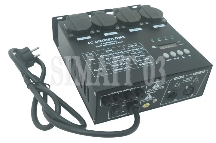 4-Channel Digital DMX Dimmer Pack | LED Lighting Controller