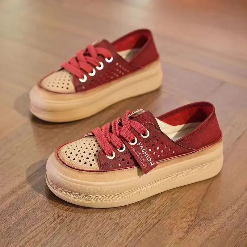 

High on Platform Breathable Shoes for Women Original 39 Casual Woman Footwear Daily Routine Designer Luxury Vulcanized Shoe Sale