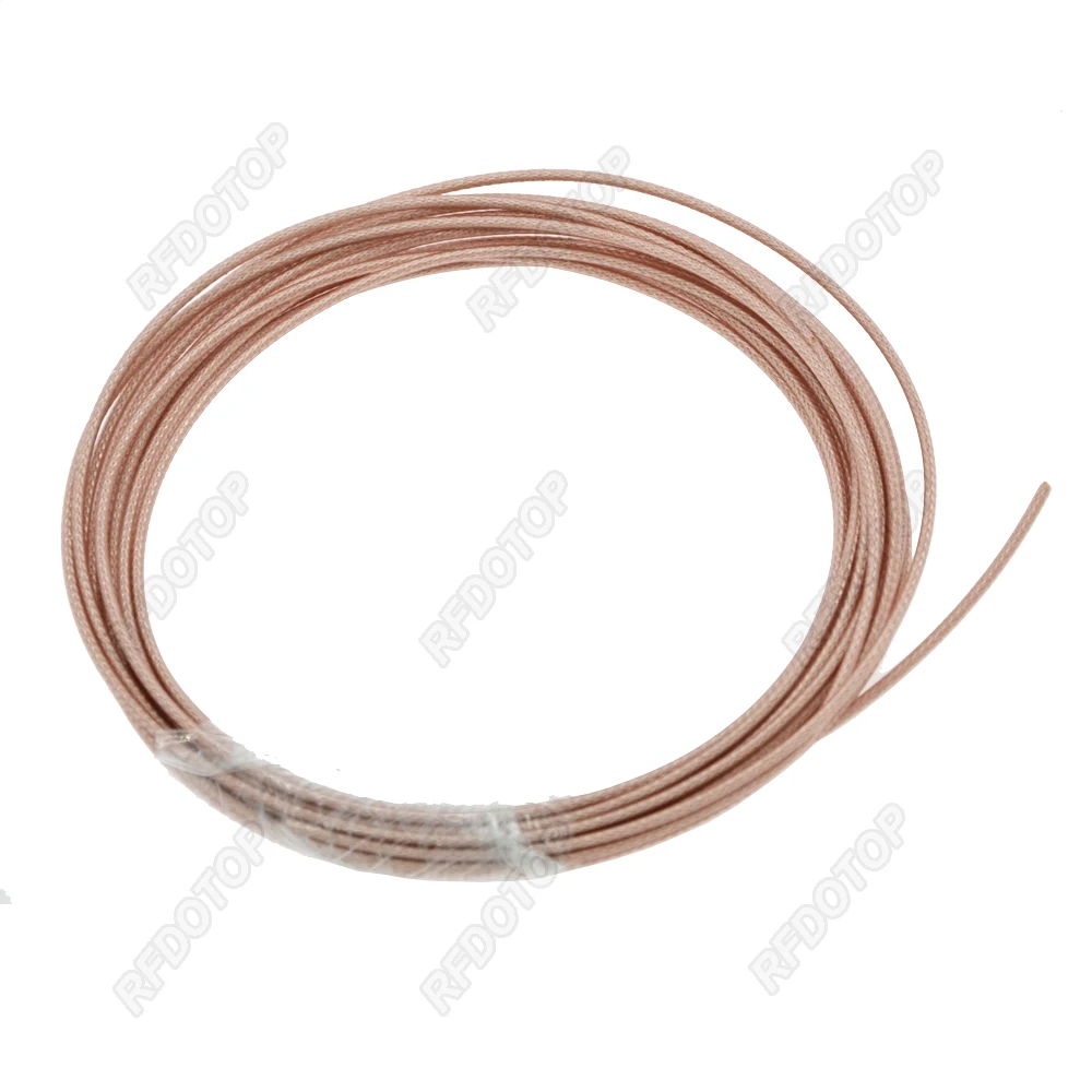 1M-200M Brown RG178 RF Coaxial Cable 50Ohm Low Loss Transmit for Crimp Connector Fast Shipping High Quality