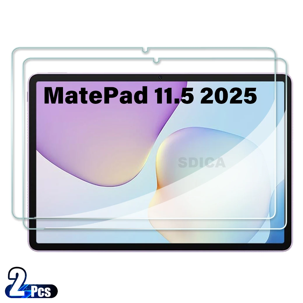 

2PCS For Huawei MatePad 11.5 2025 Tempered Glass Screen Protector MatePad 11.5" Tablet Anti Scratch HD Protective Film TXZ-W09