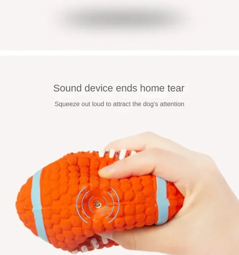 Креативная имитация латексного материала, волейбол, регби, теннис, шлифовальная игрушка для собак, звуковой мяч, игрушка для снятия стресса для домашних животных, устойчивая к укусам