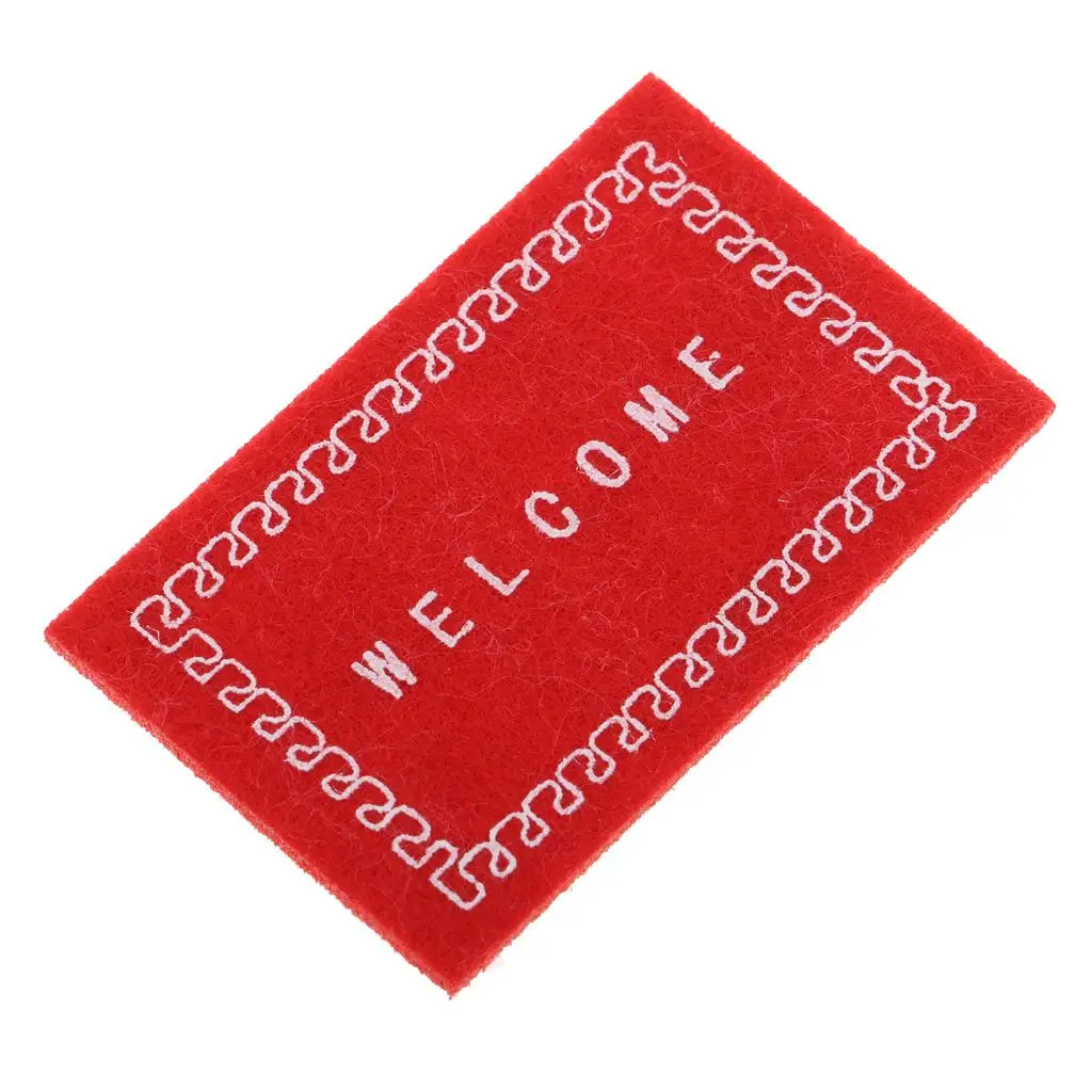 1/12 Floor Covering Rug Carpet Welcome Mat Dollhouse Front Door Decoration