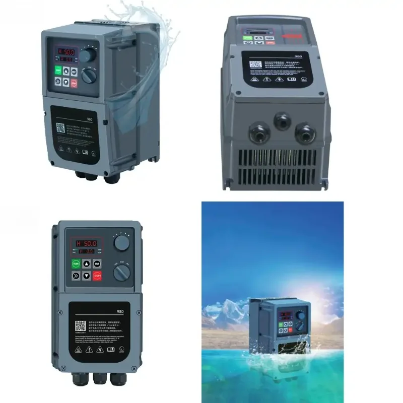 

5HP Motor Pump Dedicated VFD, IP66 Waterproof 380V Three Phase 4kW Frequency Drive