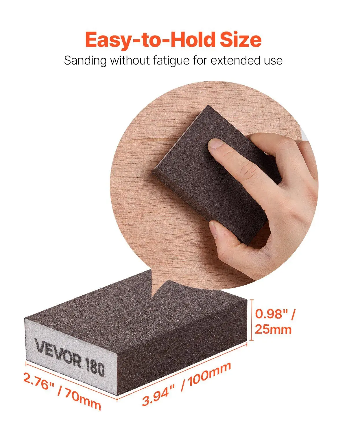 Sanding Sponge 10Pcs 60/80/120/180/220 Washable & Reusable Sanding Blocks