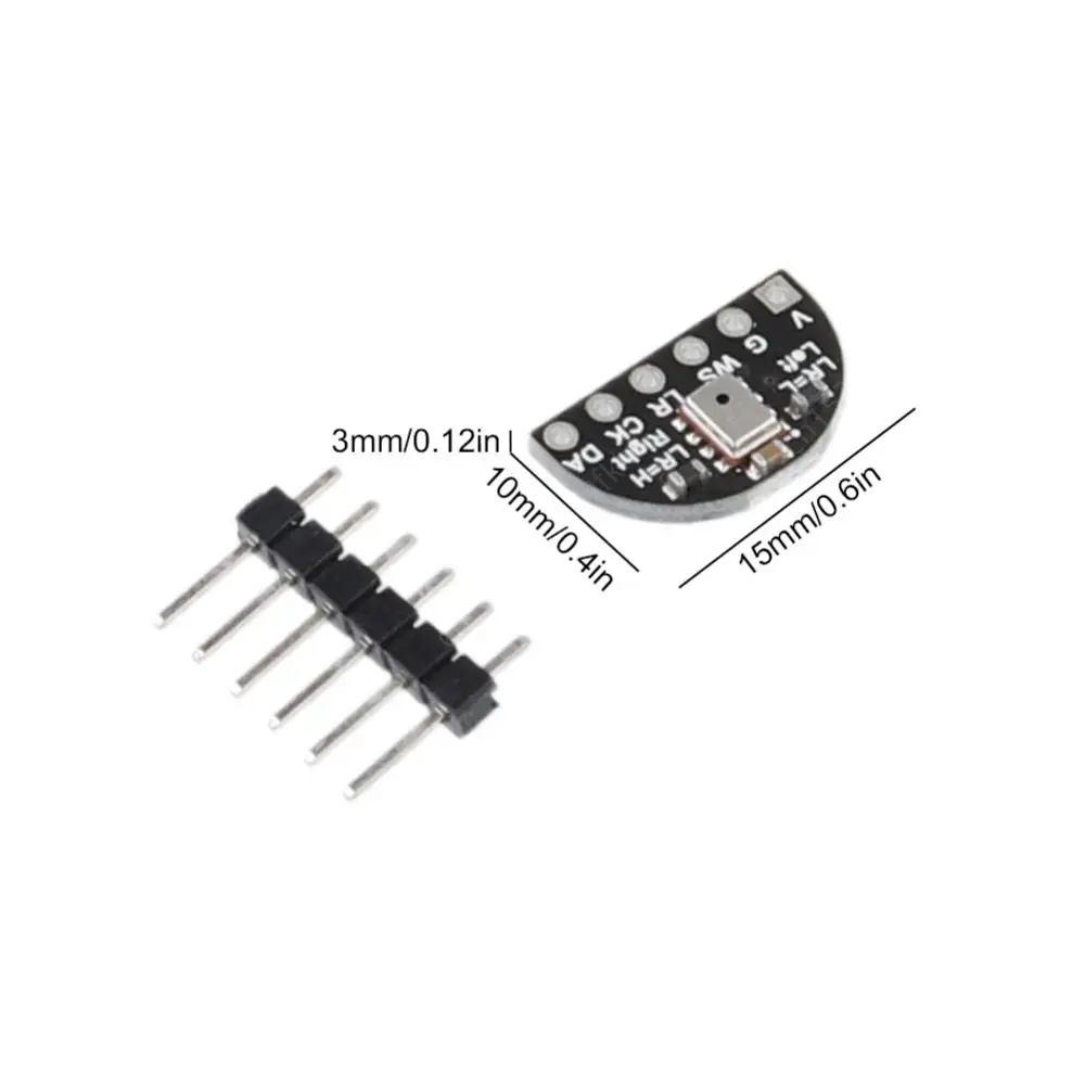 I2S Interface High Sensitivity MEMS Microphone Module Low Noise Single Microphone Module Adjustable Frequency Mic Module