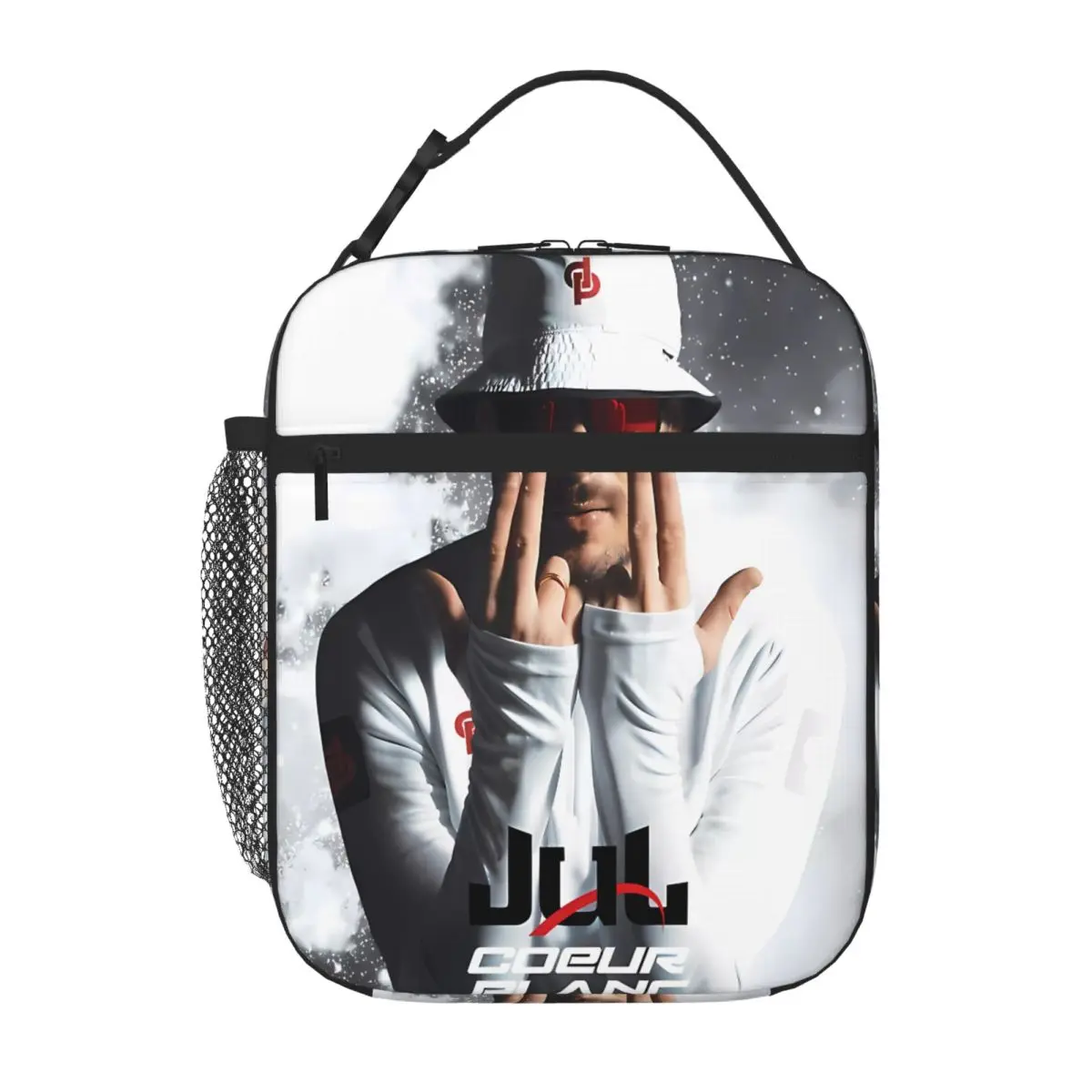 Bestselling JUL WHITE HEART Neoprene Texture Camping Lunch Bag Student Daily Small Lunch Bag
